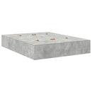 vidaXL Ágykeret tárolóval Beton szürke 135 x 190 cm Faanyag