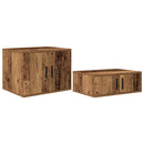 vidaXL Ágykeret tárolóval fiókkal Régi fa 234 x 103 x 53.5 cm Faanyag