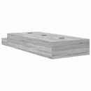 vidaXL Ágykeret tárolóval Szürke sonoma 236.5 x 80 x 31.5 cm Faanyag