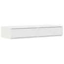 vidaXL Ágykeret tárolóval fiókkal Fehér 236.5 x 90 x 31.5 cm Faanyag
