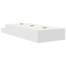 vidaXL Ágykeret tárolóval fiókkal Fehér 236.5 x 90 x 31.5 cm Faanyag