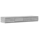 vidaXL Ágykeret tárolóval Szürke sonoma 236.5 x 120 x 31.5 cm Faanyag