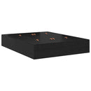 vidaXL Ágykeret tárolóval Musta tammi 236.5 x 140 x 31.5 cm Faanyag