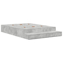 vidaXL Ágykeret tárolóval Beton Szürke 236.5 x 150 x 31.5 cm Faanyag