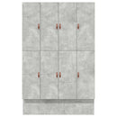 vidaXL Ágykeret tárolóval Beton Szürke 236.5 x 150 x 31.5 cm Faanyag