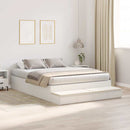 vidaXL Ágykeret tárolóval fiókkal Fehér 236.5 x 160 x 31.5 cm Faanyag