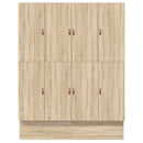 vidaXL Ágykeret tárolóval Sonoma tölgy 236.5 x 180 x 31.5 cm Faanyag