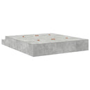 vidaXL Ágykeret tárolóval Beton Szürke 236.5 x 180 x 31.5 cm Faanyag