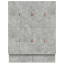vidaXL Ágykeret tárolóval Beton Szürke 236.5 x 180 x 31.5 cm Faanyag