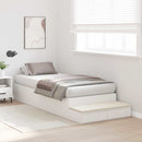 vidaXL Ágykeret tárolóval fiókkal Fehér 226.5 x 90 x 31.5 cm Faanyag