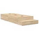 vidaXL Ágykeret tárolóval Sonoma tölgy 226.5 x 90 x 31.5 cm Faanyag