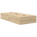 vidaXL Ágykeret tárolóval Sonoma tölgy 226.5 x 90 x 31.5 cm Faanyag