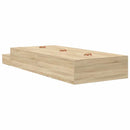 vidaXL Ágykeret tárolóval Sonoma tölgy 226.5 x 90 x 31.5 cm Faanyag