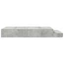 vidaXL Ágykeret tárolóval Beton Szürke 226.5 x 120 x 31.5 cm Faanyag