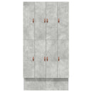 vidaXL Ágykeret tárolóval Beton Szürke 226.5 x 120 x 31.5 cm Faanyag