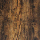 vidaXL Ágykeret tárolóval Füstölt tölgy 226.5 x 120 x 31.5 cm Faanyag