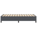 vidaXL Ágykeret Sötétszürke 100 x 200 cm Bársony anyag