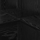 vidaXL Sarokíróasztal Musta tammi 101,5 x 149,5 x 149,5 cm Faanyag