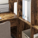 vidaXL Sarokíróasztal Füstölt tölgy 101,5 x 149,5 x 149,5 cm Faanyag