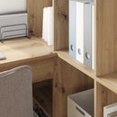 vidaXL Sarokíróasztal kézműves tölgy 101,5 x 149,5 x 149,5 cm Faanyag