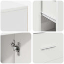 vidaXL Sarokíróasztal fiókkal polcokkal Fehér 102 x 50 x 75 cm Faanyag