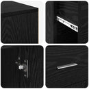 vidaXL Sarokíróasztal fiókkal Musta tammi 102 x 50 x 75 cm Faanyag