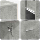 vidaXL Sarokíróasztal fiókkal Beton Szürke 102 x 50 x 75 cm Faanyag