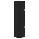 vidaXL Tárolóval rendelkező íróasztal polcokkal 2 pcs Musta tammi