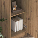 vidaXL Tárolóval rendelkező íróasztal polcokkal 2 pcs kézműves tölgy