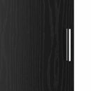 vidaXL Tárolóval rendelkező íróasztal polcokkal 2 pcs Musta tammi