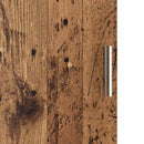 vidaXL Tárolóval rendelkező íróasztal 2 pcs Öreg fa 102 x 50 x 124 cm