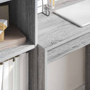 vidaXL Tárolóval rendelkező íróasztal fiókkal 2 pcs Szürke sonoma