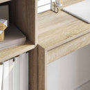 vidaXL Tárolóval rendelkező íróasztal fiókkal 2 pcs Sonoma tölgy