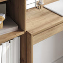 vidaXL Tárolóval rendelkező íróasztal fiókkal 2 pcs kézműves tölgy