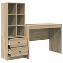 vidaXL Tárolóval rendelkező íróasztal fiókkal 2 pcs Sonoma tölgy