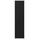 vidaXL Ruhásszekrény polcokkal Musta tammi 100 x 50 x 200 cm Faanyag