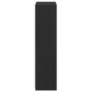vidaXL Ruhásszekrény polcokkal Musta tammi 80 x 50 x 200 cm Faanyag