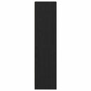 vidaXL Ruhásszekrény polcokkal Musta tammi 30 x 50 x 200 cm Faanyag