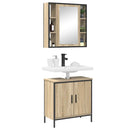 vidaXL Fürdőszoba bútor szett 2 pcs Barna 60 x 30 x 60 cm Faanyag