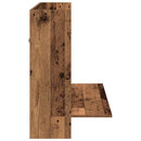 vidaXL Falra szerelhető íróasztal Régi fa 105 x 48 x 75 cm Faanyag