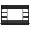 vidaXL Falra szerelhető íróasztal Musta tammi 105 x 48 x 75 cm Faanyag