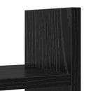 vidaXL Íróasztali rendező Musta tammi 34.5 x 15.5 x 35.5 cm Faanyag