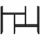 vidaXL Íróasztali rendező Musta tammi 34.5 x 15.5 x 35.5 cm Faanyag