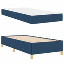 vidaXL Boxrugós ágy matracmal Kék és Fehér 90 x 200 cm szövet