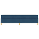 vidaXL Boxrugós ágy matracmal Kék és Fehér 90 x 200 cm szövet