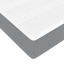 vidaXL Boxrugós ágy Világosszürke és Fehér 100 x 200 cm szövet