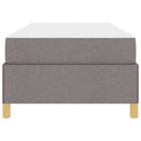 vidaXL Boxrugós ágy Taupe és Bézs és Fehér 100 x 200 cm szövet