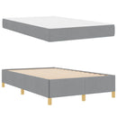 vidaXL Boxrugós ágy Világosszürke és Fehér 120 x 190 cm szövet