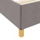 vidaXL Boxrugós ágy matracmal Taupe és fehér 140 x 190 cm szövet