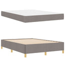 vidaXL Boxrugós ágy matracmal Taupe és fehér 140 x 190 cm szövet
